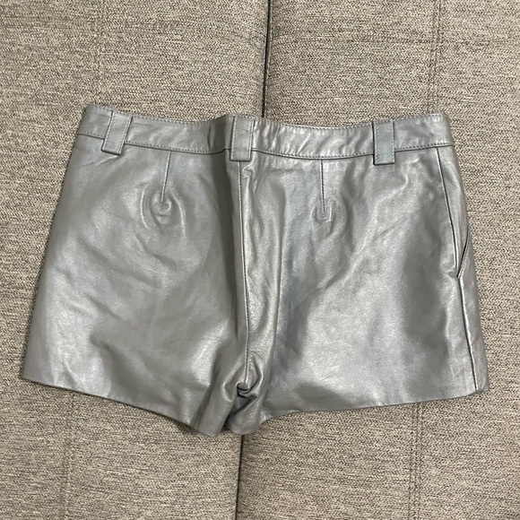 Marciano silver leather shorts - Picture 2 of 4